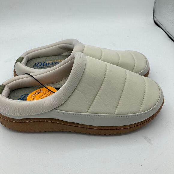 Dluxe By Dearfoams Women's Slip On Slippers Memory Foam Indoor/Outdoor 5-6 - Picture 4 of 6